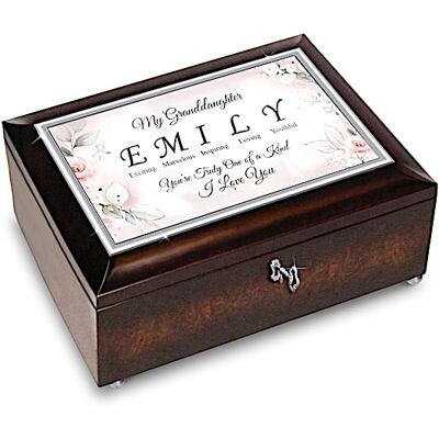 The Bradford Exchange Granddaughter Music Box With Name And Unique Traits The Bradford Exchange Granddaughter Music Box With Name And Unique Traits
