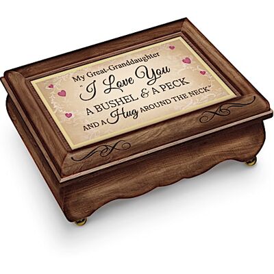 The Bradford Exchange A Bushel And A Peck Music Box For Great-Granddaughter The Bradford Exchange A Bushel And A Peck Music Box For Great-Granddaughter