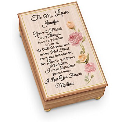 The Bradford Exchange To My Love Personalized Wooden Music Box The Bradford Exchange To My Love Personalized Wooden Music Box