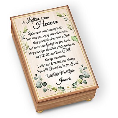 The Bradford Exchange Remembrance Music Box Personalized With Loved One's Name The Bradford Exchange Remembrance Music Box Personalized With Loved One's Name