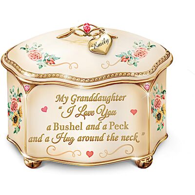 The Bradford Exchange A Bushel And A Peck Personalized Granddaughter Music Box The Bradford Exchange A Bushel And A Peck Personalized Granddaughter Music Box
