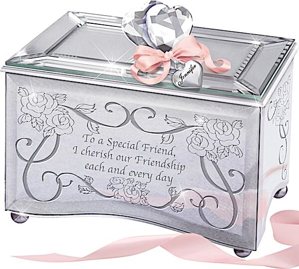 The Bradford Exchange Music Box: Reflections Of A Special Friend Personalized Music Box