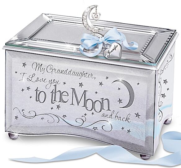 The Bradford Exchange Personalized Music Box for Granddaughters: Granddaughter, I Love You To the Moon