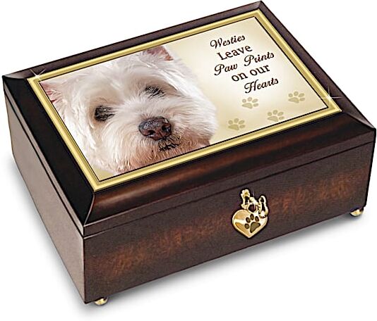 The Bradford Exchange Westies Leave Paw Prints On Our Hearts Music Box