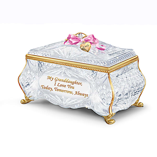 The Bradford Exchange Facets Of Love Personalized Music Box For Granddaughter