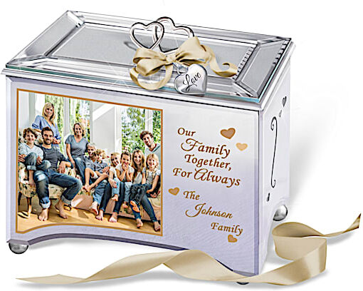 The Bradford Exchange Personalized Family Music Box With Family Photo And Name