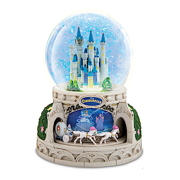 The Bradford Exchange Disney Cinderella Glitter Globe With Lights, Motion & Music