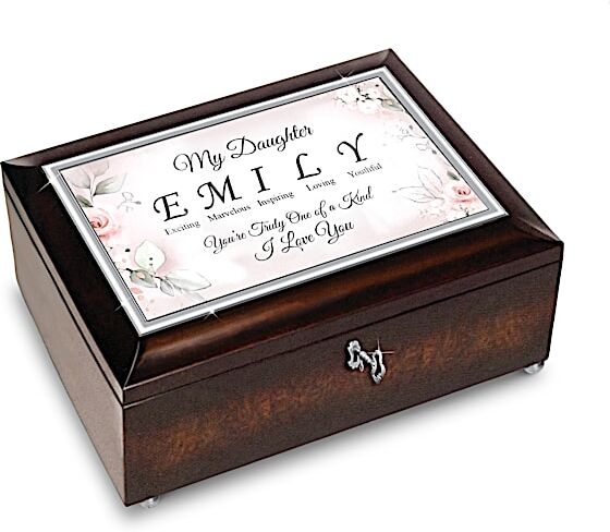 The Bradford Exchange Daughter Music Box With Name And Unique Traits