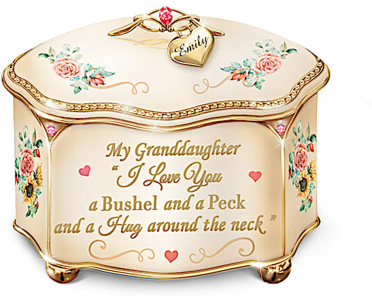 The Bradford Exchange A Bushel And A Peck Personalized Granddaughter Music Box