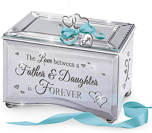 The Bradford Exchange Personalized Glass Music Box For A Daughter From Her Father