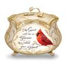 The Bradford Exchange James Hautman A Messenger From Heaven Cardinal Music Box with 22K Gold Accents: Sympathy Gift, Memorial Keepsake