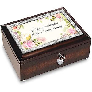 The Bradford Exchange A Great-Granddaughter Is God's Greatest Blessing Personalized Music Box