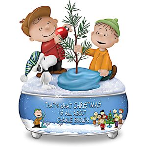 The Bradford Exchange A Charlie Brown Christmas Sculptural Music Box