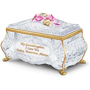 The Bradford Exchange Facets Of Love Personalized Music Box For Granddaughter