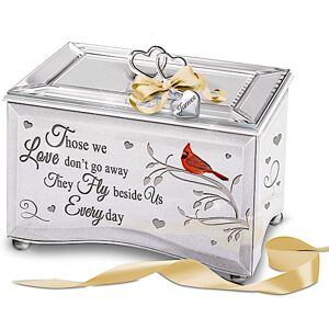 The Bradford Exchange Always Beside Me Personalized Music Box With Cardinal Art