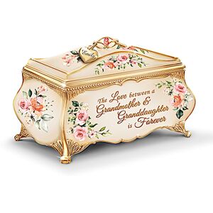 The Bradford Exchange Granddaughter Porcelain Music Box Personalized With Her Name