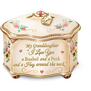 The Bradford Exchange A Bushel And A Peck Personalized Granddaughter Music Box