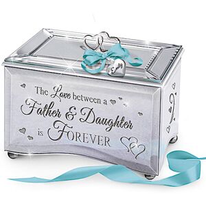 The Bradford Exchange Personalized Glass Music Box For A Daughter From Her Father