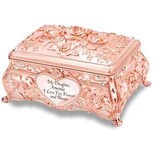 The Bradford Exchange Personalized Sculpted Rose Music Box For Daughter