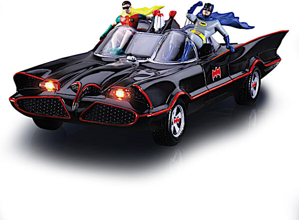 The Bradford Exchange BATMAN Classic TV Series Illuminated BATMOBILE Sculpture