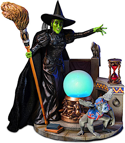 The Bradford Exchange WICKED WITCH OF THE WEST Sculpture With Color-Changing Light