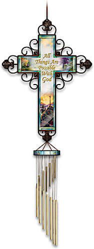 The Bradford Exchange Thomas Kinkade Wind Chime Collection With Bible Passages