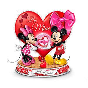 The Bradford Exchange Disney Personalized Lighted Sculpture With Glitter Globe