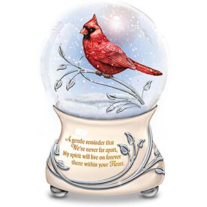 The Bradford Exchange Messenger From Heaven Cardinal Glitter Globe The Bradford Exchange Messenger From Heaven Cardinal Glitter Globe