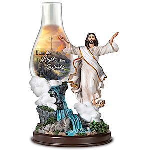 The Bradford Exchange Illuminated Jesus Sculpture With Thomas Kinkade Art The Bradford Exchange Illuminated Jesus Sculpture With Thomas Kinkade Art
