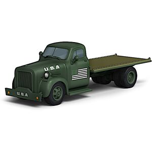 The Hamilton Collection WWII-Era U.S. Military Flatbed Truck Sculpture The Hamilton Collection WWII-Era U.S. Military Flatbed Truck Sculpture