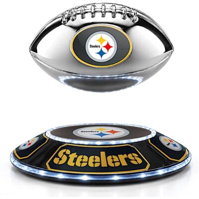 The Bradford Exchange Pittsburgh Steelers NFL Illuminated Levitating Football Sculpture The Bradford Exchange Pittsburgh Steelers NFL Illuminated Levitating Football Sculpture