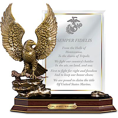 The Bradford Exchange Marine Honor Personalized Eagle Sculpture The Bradford Exchange Marine Honor Personalized Eagle Sculpture