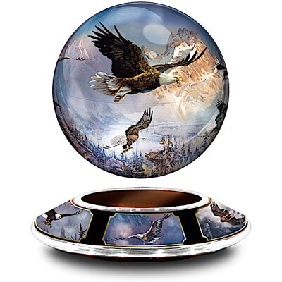 The Bradford Exchange Ted Blaylock Soaring Majesty Levitating Globe Eagle Sculpture The Bradford Exchange Ted Blaylock Soaring Majesty Levitating Globe Eagle Sculpture