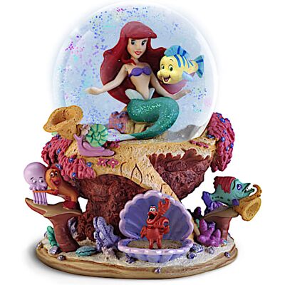 The Bradford Exchange Disney The Little Mermaid Ariel And Flounder Musical Glitter Globe The Bradford Exchange Disney The Little Mermaid Ariel And Flounder Musical Glitter Globe