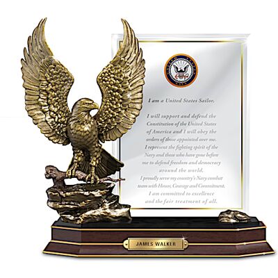 The Bradford Exchange Navy Honor Personalized Eagle Sculpture The Bradford Exchange Navy Honor Personalized Eagle Sculpture