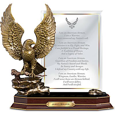 The Bradford Exchange Air Force Honor Personalized Eagle Sculpture The Bradford Exchange Air Force Honor Personalized Eagle Sculpture