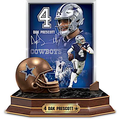 The Bradford Exchange Dak Prescott Tribute Sculpture With Bronze-Finished Helmet The Bradford Exchange Dak Prescott Tribute Sculpture With Bronze-Finished Helmet