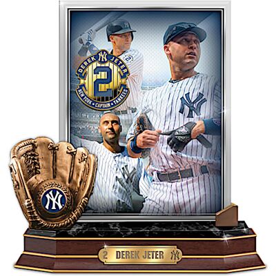 The Bradford Exchange Derek Jeter Tribute Sculpture With Bronze-Finished Glove The Bradford Exchange Derek Jeter Tribute Sculpture With Bronze-Finished Glove