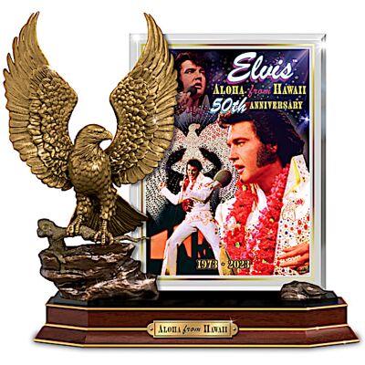 The Bradford Exchange Elvis Presley Aloha From Hawaii 50th Anniversary Sculpture The Bradford Exchange Elvis Presley Aloha From Hawaii 50th Anniversary Sculpture
