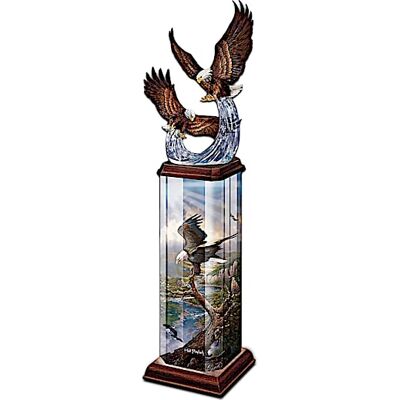 The Bradford Exchange Ted Blaylock Eagle Art Lighted Tabletop Sculpture The Bradford Exchange Ted Blaylock Eagle Art Lighted Tabletop Sculpture