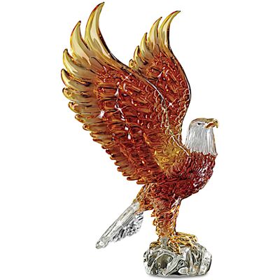 The Bradford Exchange Majestic Reflections Art Glass Eagle Sculpture Collection The Bradford Exchange Majestic Reflections Art Glass Eagle Sculpture Collection