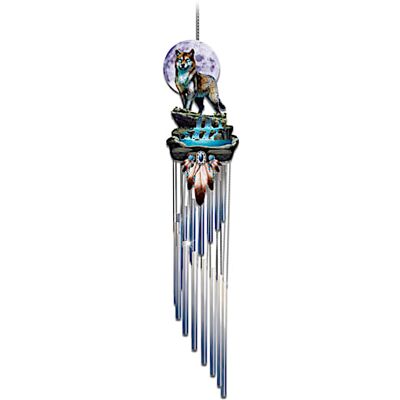 The Bradford Exchange Al Agnew Call Of The Wild Light-Up Wind Chime Collection The Bradford Exchange Al Agnew Call Of The Wild Light-Up Wind Chime Collection
