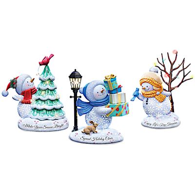 The Bradford Exchange Sparkle Delights Illuminated Snowman Sculpture Collection The Bradford Exchange Sparkle Delights Illuminated Snowman Sculpture Collection