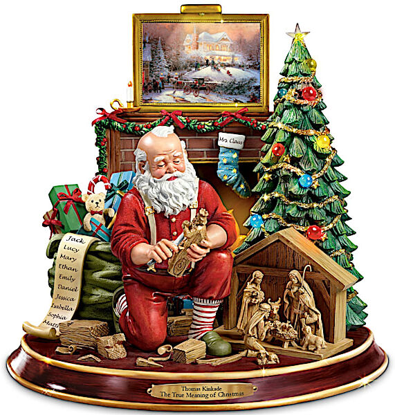 The Bradford Exchange Thomas Kinkade The True Meaning Of Christmas Tabletop Centerpiece