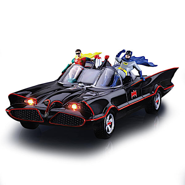 The Bradford Exchange BATMAN Classic TV Series Illuminated BATMOBILE Sculpture