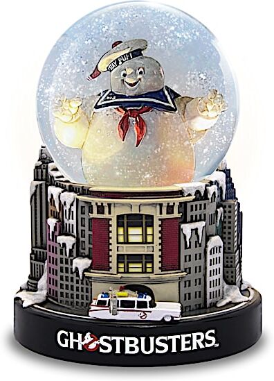 The Bradford Exchange Ghostbusters Glitter Globe With Lights And Theme Music