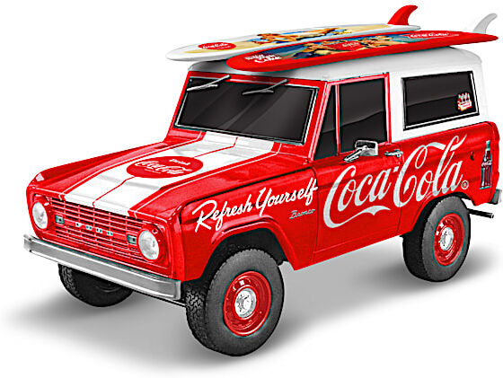 The Hamilton Collection 1:18-Scale 1967 Ford Bronco Sculpture With COCA-COLA Logos