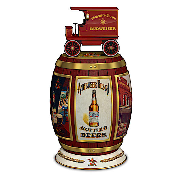 The Hamilton Collection Budweiser Illuminating Tower With Vintage-Style Wagon
