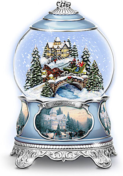 The Bradford Exchange Thomas Kinkade Songs Of The Season Holiday Snowglobe Collection