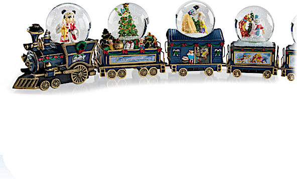 The Bradford Exchange Disney Wonderland Express Miniature Snowglobe Train Collection